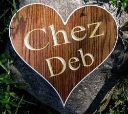 House sign for a special valentine, heart shaped